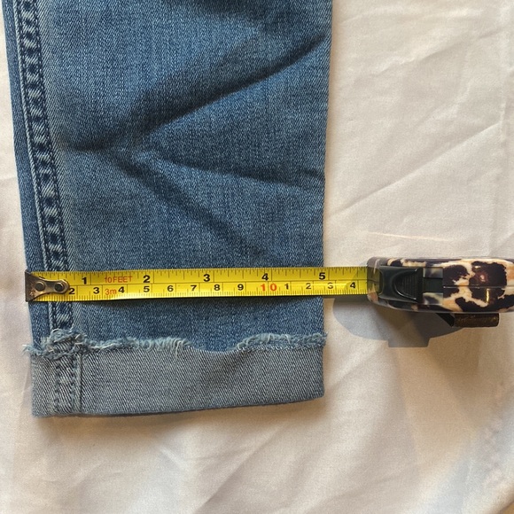 Hollister 27 Regular High Waisted Skinny Distressed Ripped Dark Blue Jeans - Picture 6 of 10